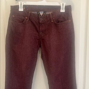 Lucky Brand Dark Red Flare Jeans